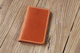 Brown Black vegetable tanned leather cover for field notebook