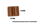Leather pen pencil holder clip for notebook journal