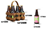 Leather 6 Six Pack Beer Carrier Holder For Bike Bicycle