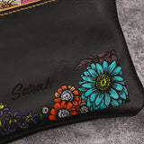 hand painted leather purses - DMleather