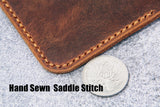 Minimalist leather credit card sleeve holder business card case wallet