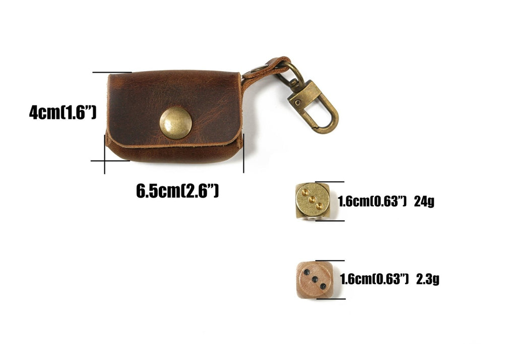 dice box - DMleather