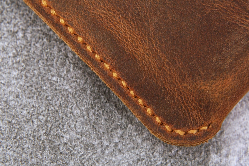 Leather Phone sleeve pouch flip case with belt clip loop