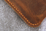 Leather Phone sleeve pouch flip case with belt clip loop