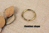 10 PCS Heavy duty solid brass split key rings , 32mm 25mm 20mm split Key Rings for Keychain Car Keys Dog Tag Ring Crafts