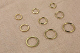10 PCS Heavy duty solid brass split key rings , 32mm 25mm 20mm split Key Rings for Keychain Car Keys Dog Tag Ring Crafts