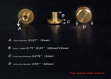 10 Sets 15mm 20mm Solid brass Chicago screws rivets for leather