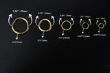 100 PCS Round solid brass large jump rings , brass open split rings
