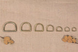 16mm 20mm 25mm 50mm solid brass weld on D ring