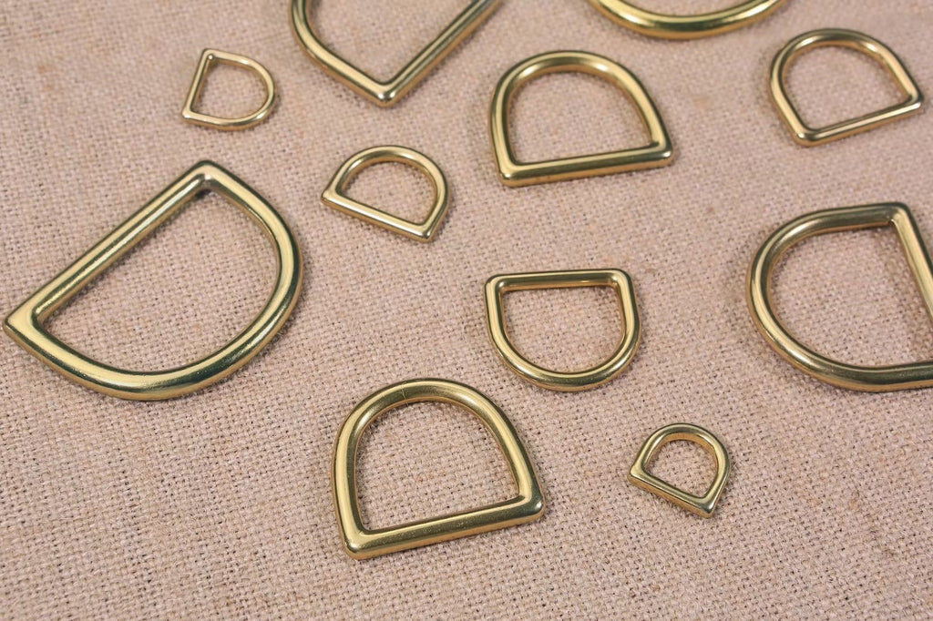 16mm 20mm 25mm 50mm solid brass weld on D ring