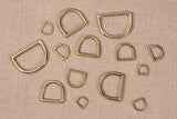 16mm 20mm 25mm 50mm solid brass weld on D ring