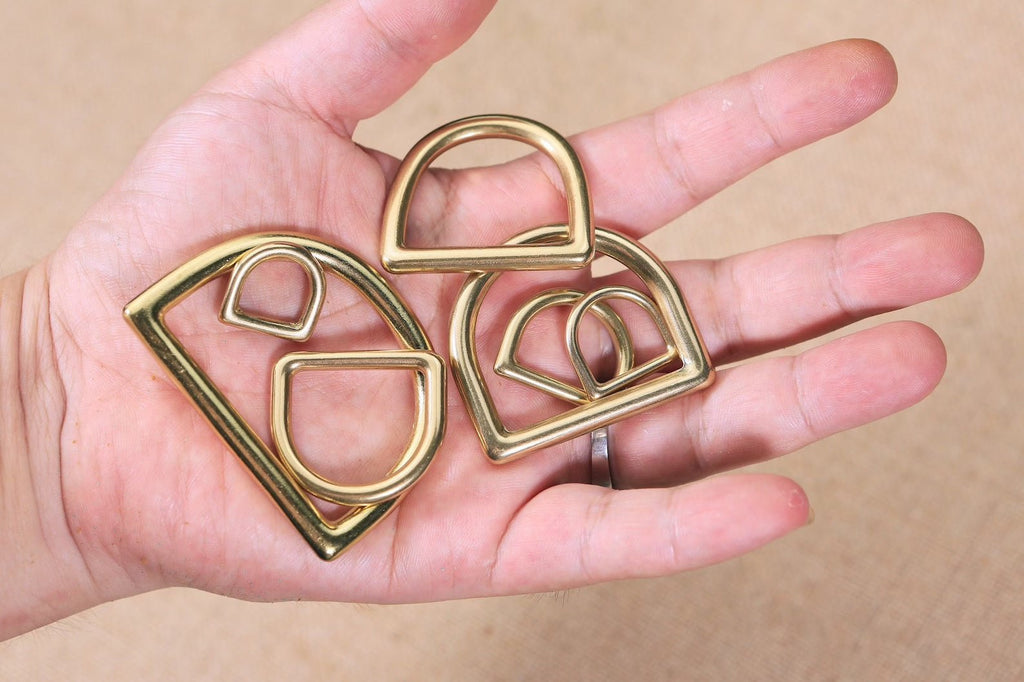 16mm 20mm 25mm 50mm solid brass weld on D ring