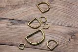 16mm 20mm 25mm 50mm solid brass weld on D ring