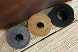 4 OZ black brown distressed leather strap