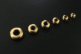 4 PCS solid brass eyelet screws grommets metal grommets for leather bag craft bag loop handle connector rings
