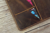 Personalized rustic leather clip board clipboard padfolio