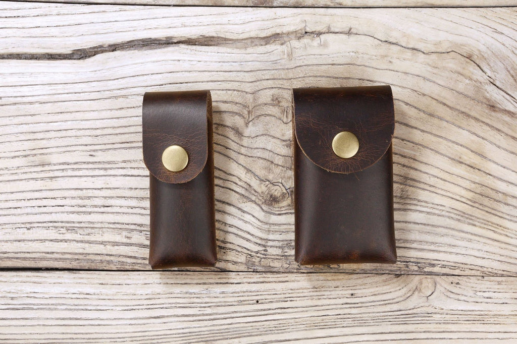 Personalized Leather knife sheath for Swiss Army multitool