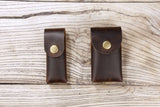 Personalized Leather knife sheath for Swiss Army multitool