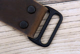 Personalized leather garden tool belt , distressed leather gardening belt farm floral belt