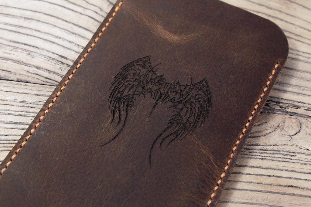 Personalized leather iPhone SE 2020 wallet case