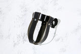 Black Brown leather bike coffee cup holder