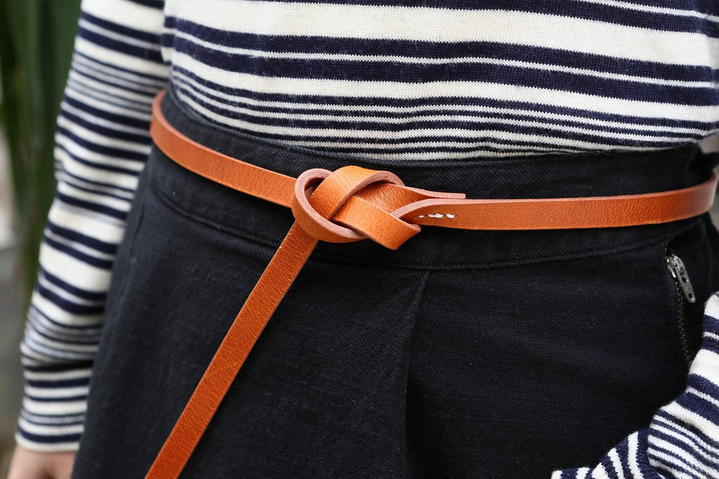 Black brown women belt for dresses coat