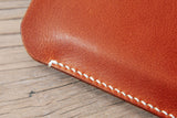 Brown Black vegetable tanned leather laptop case sleeve for microsoft surface pro 7 8 X 11