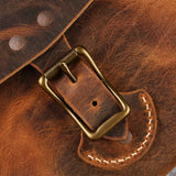 brown leather laptop bag - DMleather