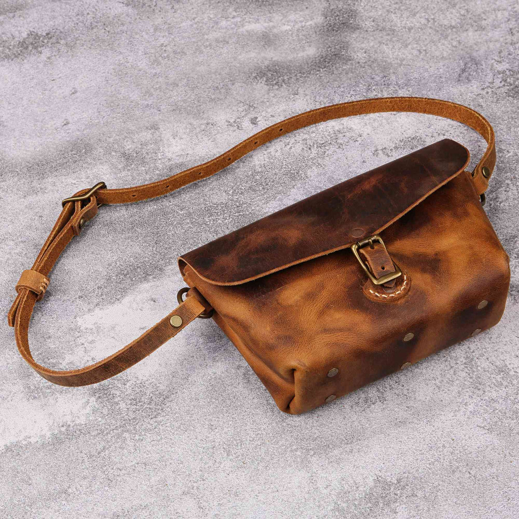 crossbody fanny pack - DMleather