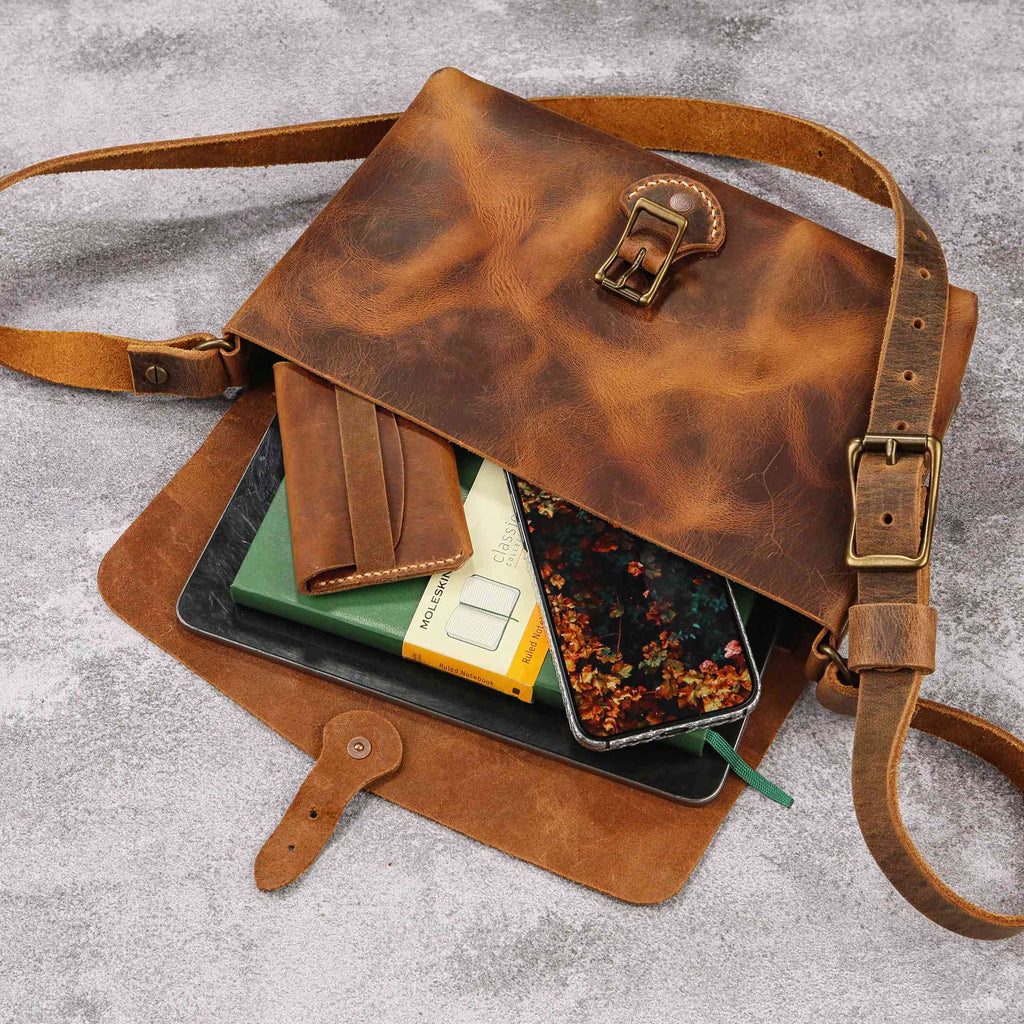 custom crossbody bag - DMleather