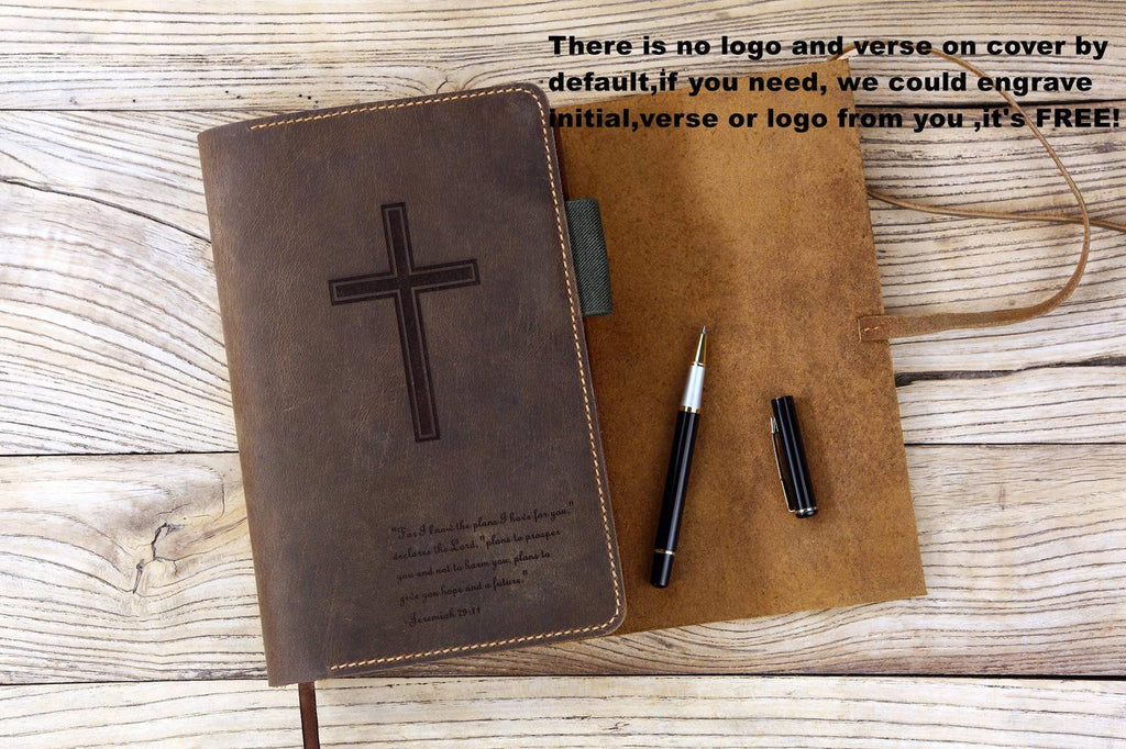 Engraved leather bible Custom leather holy bible xl xxl covers case organizer , Personalized leather cover for bible KJV