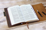 Engraved leather bible Custom leather holy bible xl xxl covers case organizer , Personalized leather cover for bible KJV