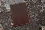 Distressed Leather large legal pad document portfolio writing case