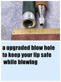 Fire blower with leather sheath camping fire bellow sheath
