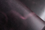 Full grain distressed purple leather pieces 1.0 - 2.0mm 3 - 5 Oz