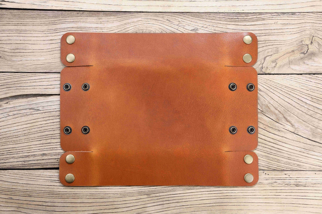 Full grain Vegetable tanned Leather catch all tray