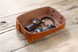 Full grain Vegetable tanned Leather catch all tray