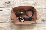 Full grain Vegetable tanned Leather catch all tray