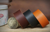 Full grain vegetable tanned leather strap