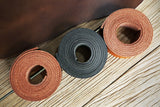 Full grain vegetable tanned leather strap