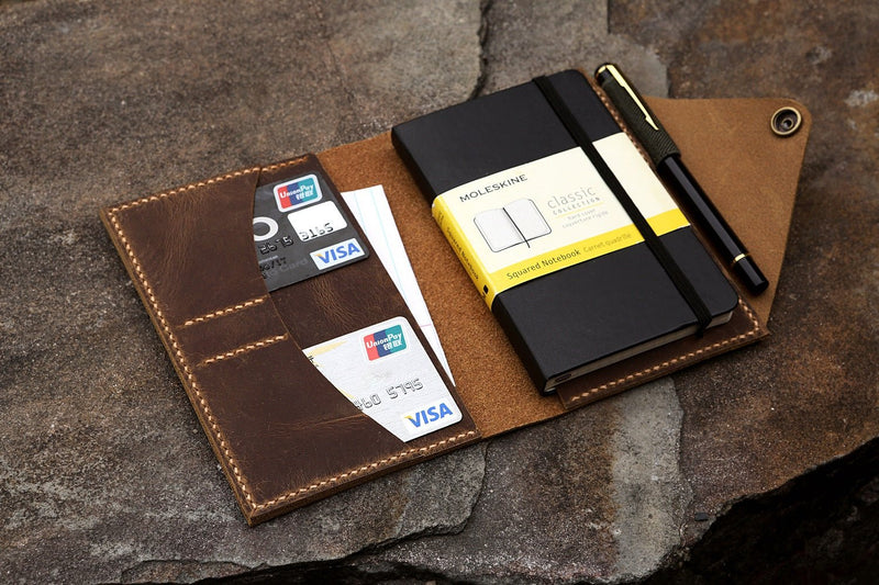 leather Moleskine cover