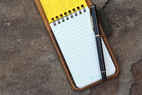 genuine leather notepad cover for rite in the rain top-spiral notebook