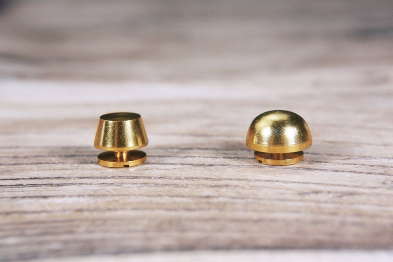 solid brass handbag bag purse feet rivets