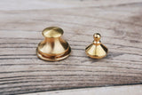 Gold solid brass snap lock closure for bag purse leather craft