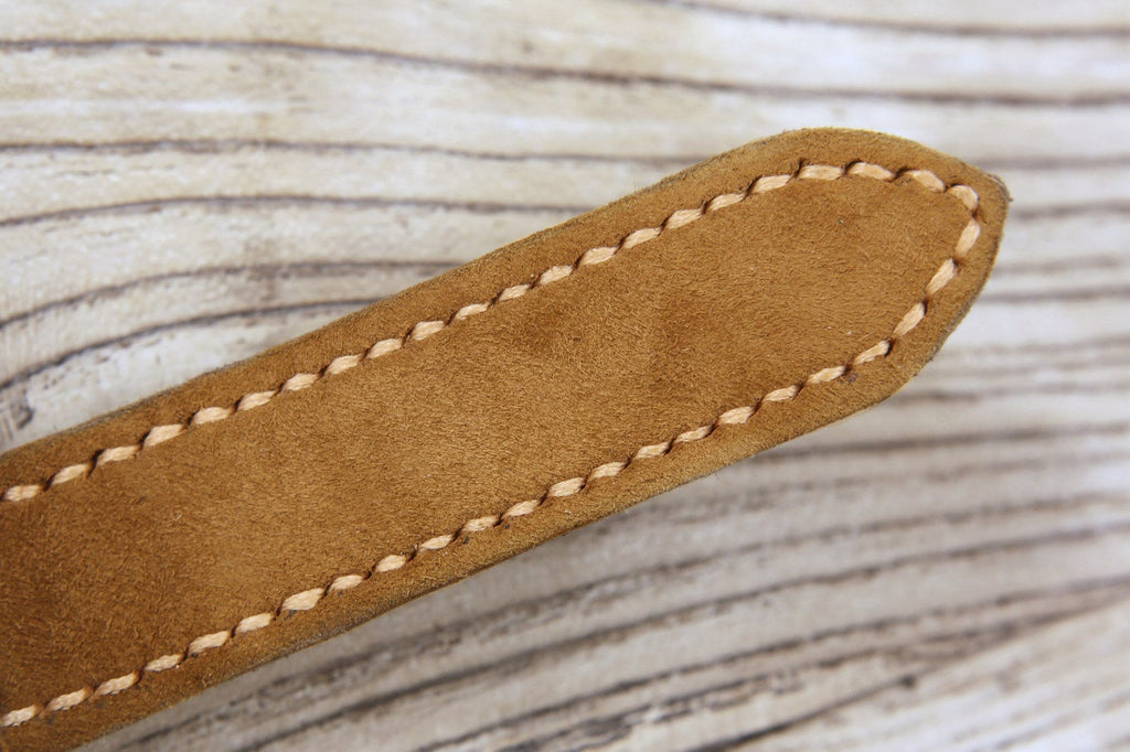 Hand stitched full grain leather iPad Pro Air case cover with pencil holder