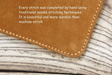 Hand stitched full grain leather 2022 iPad Pro Air 5 case iPad 7th 8th generation case leather ipad 10.2 case with pencil holder