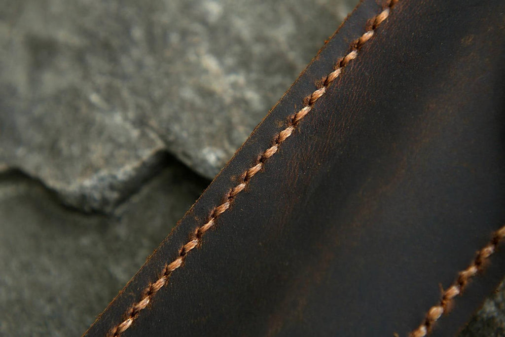 Handmade distressed leather Fountain Pen sleeve