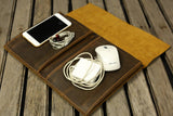 Handmade leather case sleeve for macbook laptop
