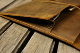 Handmade leather macbook sleeve case for 2022 macbook pro 13 15
