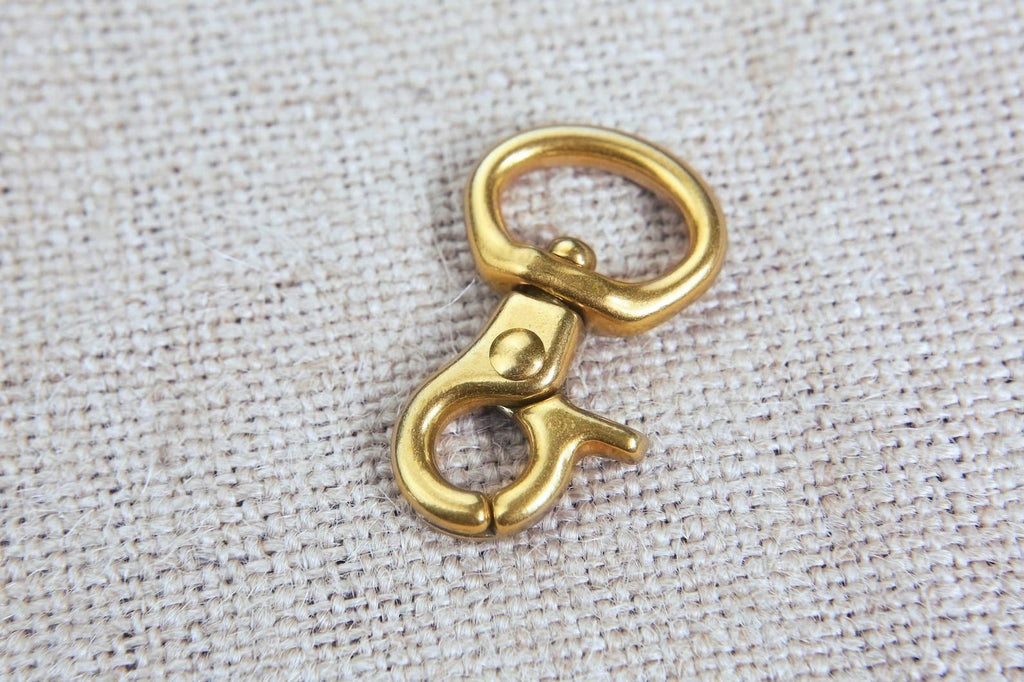 Heavy duty gold solid brass small trigger snap swivel snap hook ,8mm 10mm 15mm